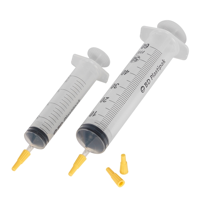 Luer-Schutzkappen steril, gelb